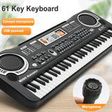 61-key Children's Electronic Piano Keyboard Portable Educational Toy