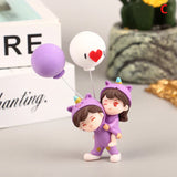 1Pair Cute Creative Cartoon Purple Pajamas Couple Car