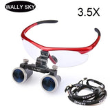 Head Wearing Dental Loupe Ultralight Binocular Magnifier Dentist