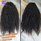 Afro Kinky Curly Human Hair Ponytail for Black