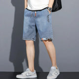 y2k Mens Loose Baggy Denim Short Men Jeans