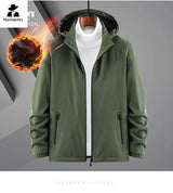 winter Windproof Jacket Men's Military Fleece-lined Thickened Warm