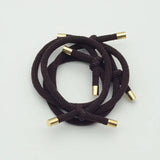 30PCS 5mm Twilled Cords Knotted Elastic Hair Bands