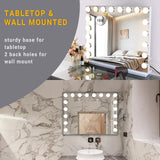 Large Vanity Mirror With Lights And Bluetooth Speakers