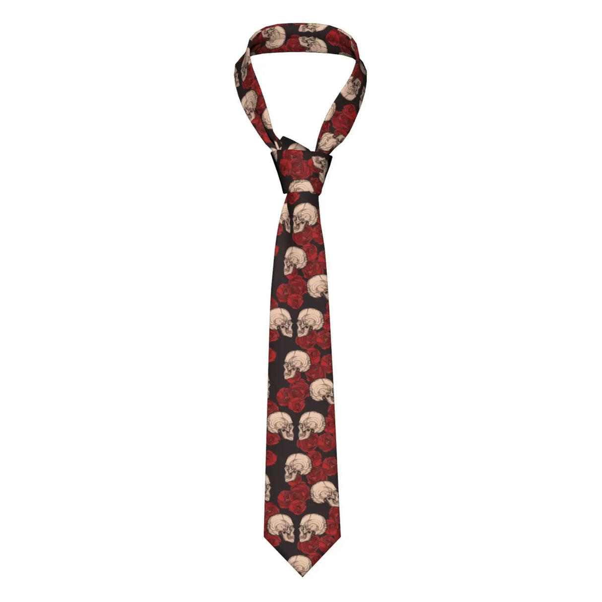 Mens Tie Classic Skinny Haloween Scary Skull Neckties