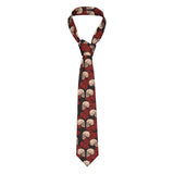 Mens Tie Classic Skinny Haloween Scary Skull Neckties