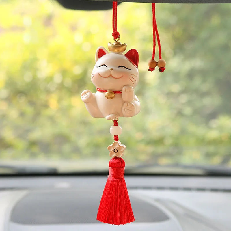 Creative Lucky Cat Car Pendant for Women Blessing