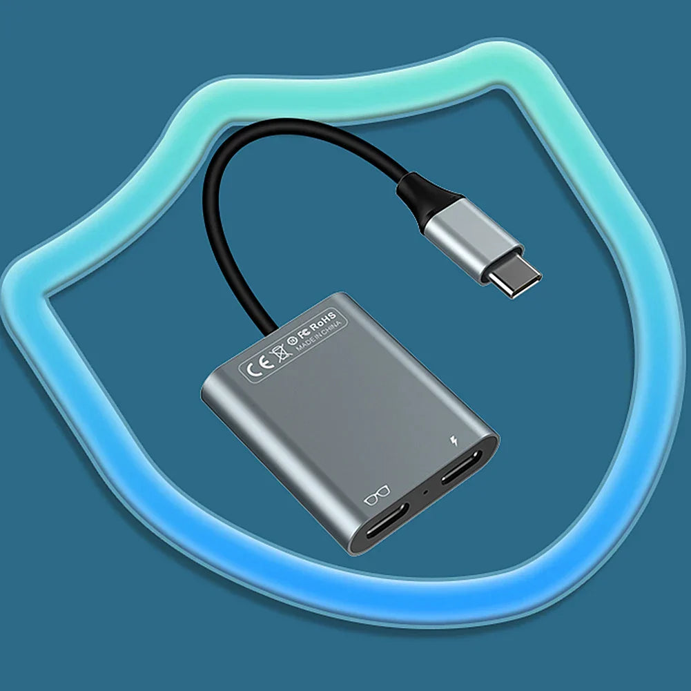 2 in 1 USB-C HUB PD100W&Data Transfer USB