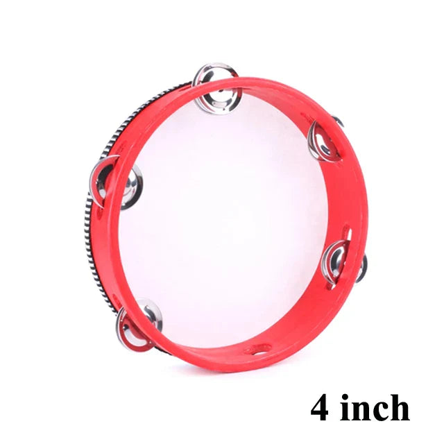 4/6/7/8/10 Inch Tambourine Drum Children Educational Tambourine Round