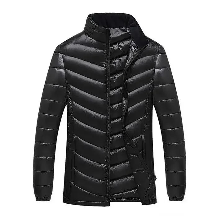 Men's Down Jacket Short Male Padded Coats Slim