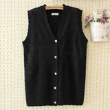 Plus Size Sweater Vest Women Clothing 4xl Loose