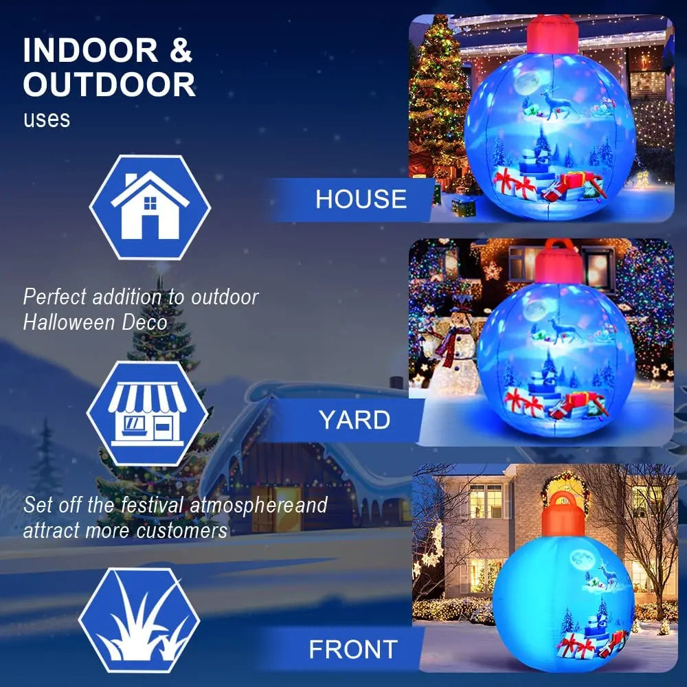 Christmas Inflatable Balls Decorations Blow Ups Christmas Ornament