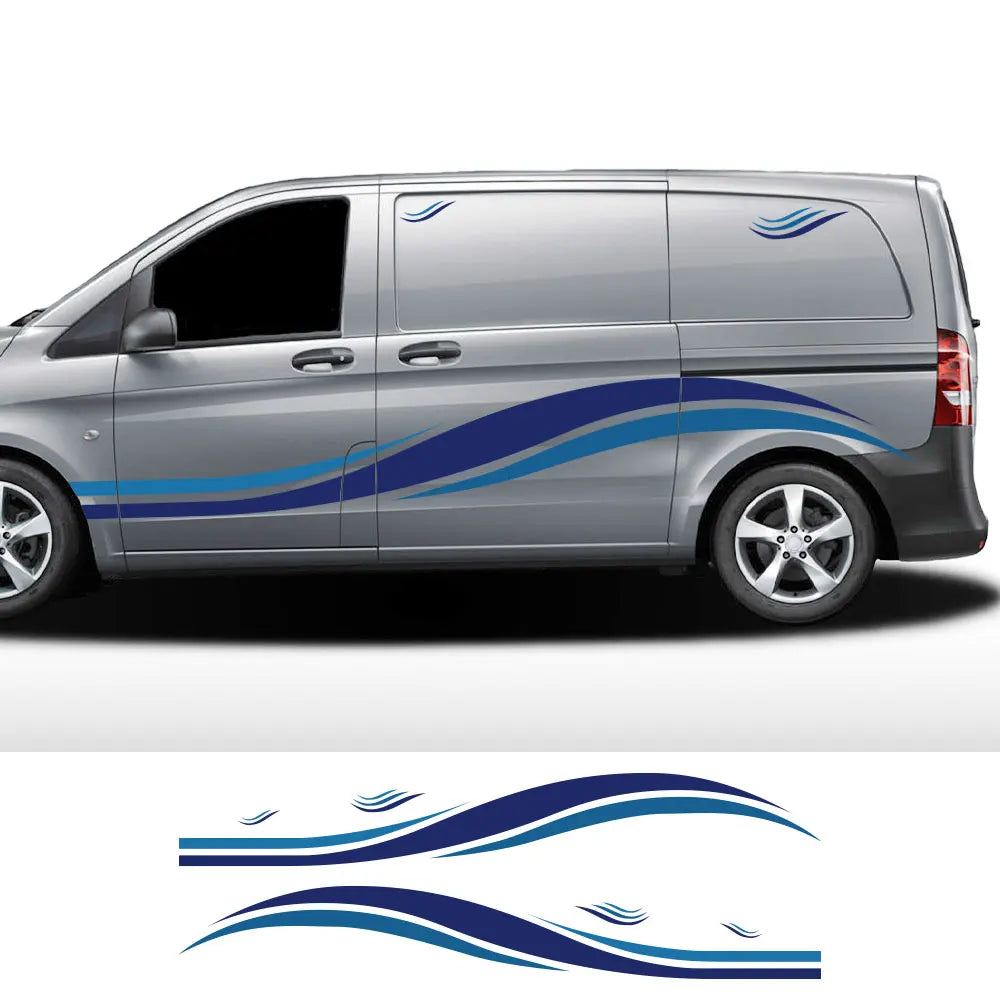 6PcsLot Car Stickers Graphics Camper Van Decals