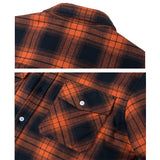 MAGCOMSEN Men's Fleece Plaid Flannel Shirt Jacket Button