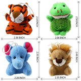 24 Mini Plush Animal Keychain Set Small Plush