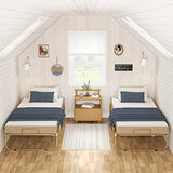 Folding Bed with Mattress, Portable Foldable Bed with