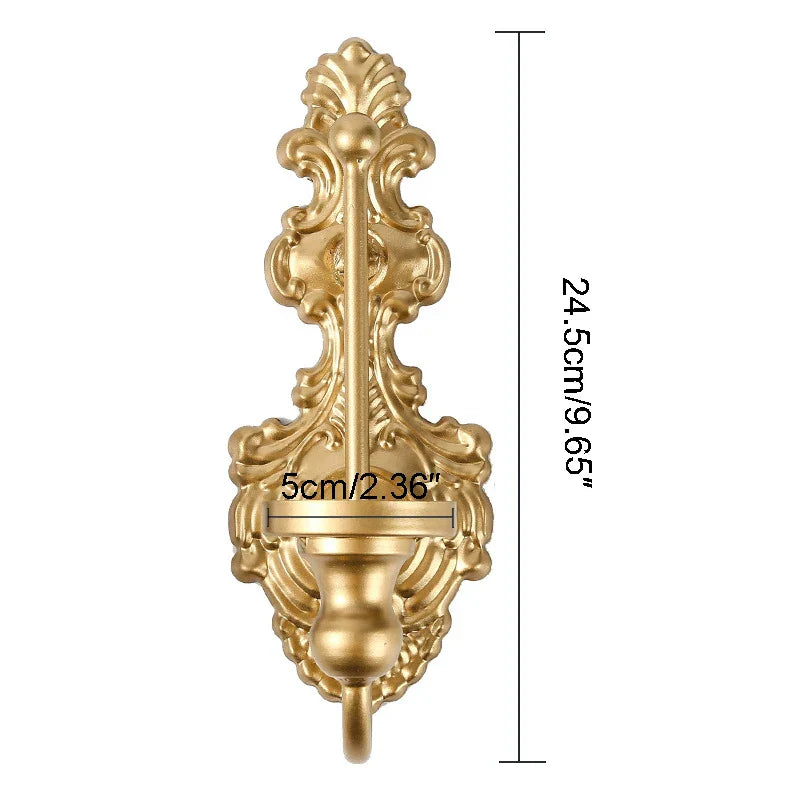 Gold Mounted Wall Candle Holder Tealight Hanging Wall