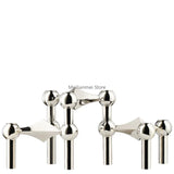 Molecular Structure Metal Candle Holder Nordic Gold Candlestick