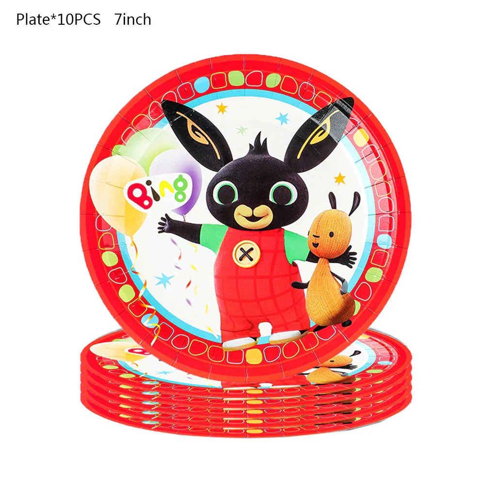 Rabbit Theme Birthday Party Decoration Cartoon Animal Panda