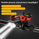 Multi-Function 4 in 1 Light Flashlight Bike Horn