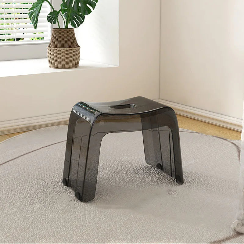 Household Living Room Tea Table Transparent Low Stool