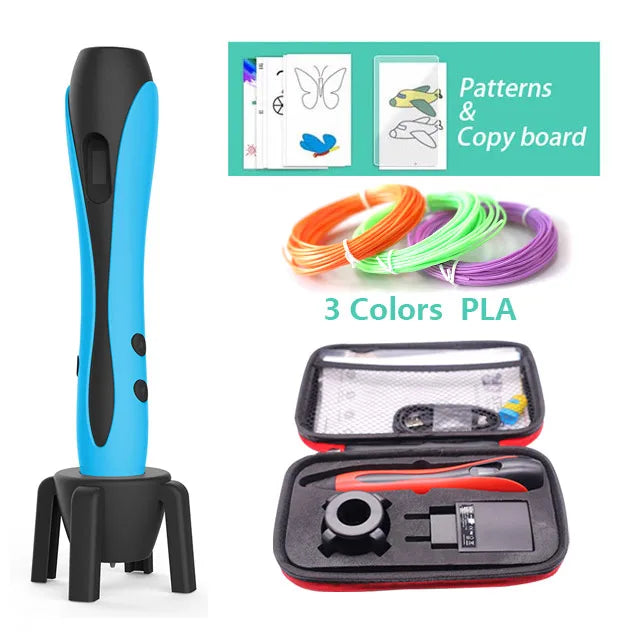 Versatile 3D Printing Pen Set with 20 Vibrant