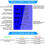 JD-3002 Air Quality Detector CO2 HCHO TVOC Temperature