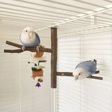 Bird Parrot Perch Stand Cage Toy Standing Toys