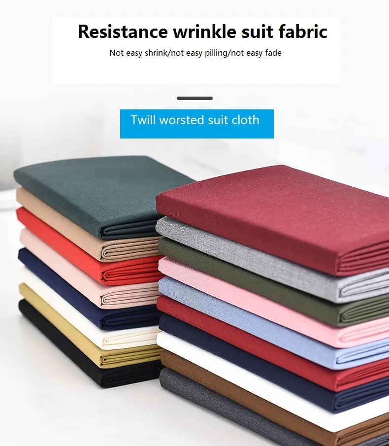 150cm X 50cm Twill Worsted Antiwrinkle Solid Color