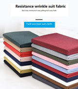 150cm X 50cm Twill Worsted Antiwrinkle Solid Color