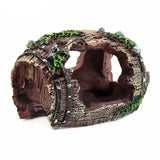 Aquarium Artificial Barrel Cave Resin Ornaments Decorations Landscaping