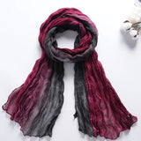 180x90cm Women Patchwork Scarf Muslim Crinkle Hijab Headwraf