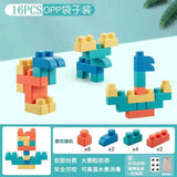 Diy Baby Soft Rubber Big Particle Bricks Model