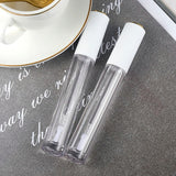 Clear Wand Lip Gloss Tube White cap 4ml