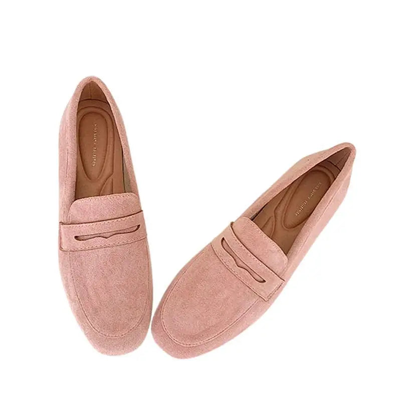 Casual Slip on Penny Shoes for Women Suede