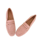 Casual Slip on Penny Shoes for Women Suede