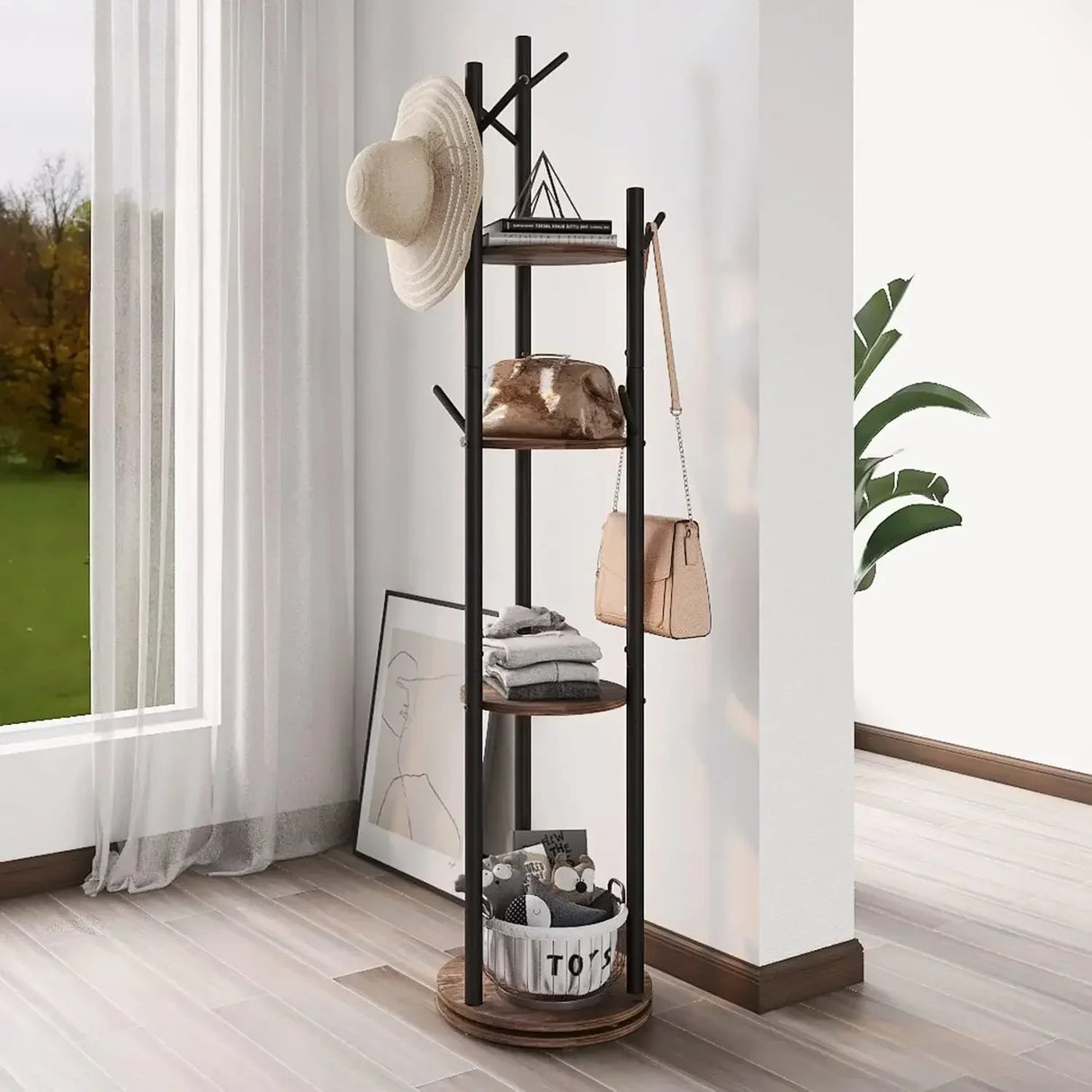 Hat Storage Hanger Caps Organizer Entrance Hall Coat