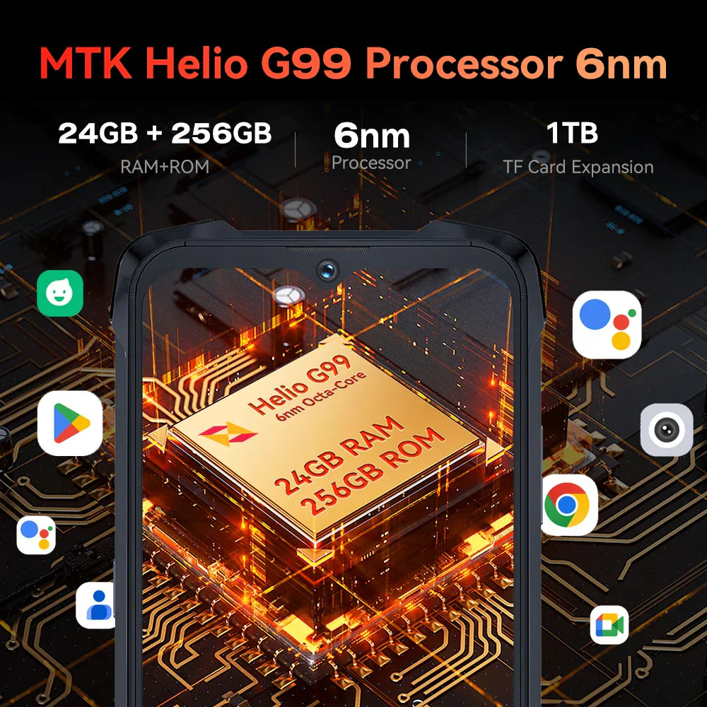 Cubot KingKong 9, Helio G99, 120Hz 6.583-Inch Screen,