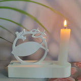 Life Tree Sailing Fish Ornaments Candle Holder Silicone