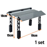 City Trains DIY Building Blocks Straight Curved Rail