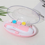 1/2PCS 6-piece Electric Nail Polisher Baby Blue Powder