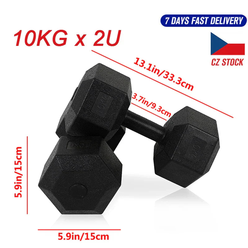 Hexagon Dumbbells Gym Weights for Exercise Dumbbell Gym