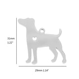 10pcs I Love My Cat Dog Animals Stainless