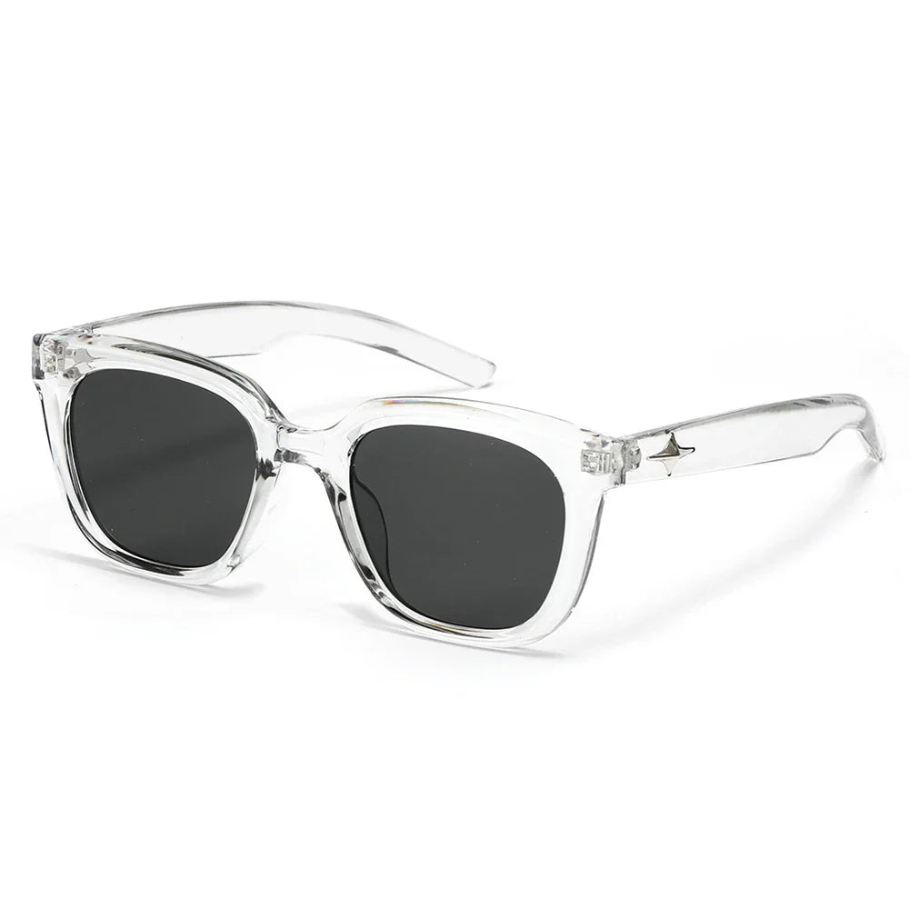DDDLONG Retro Fashion Square Sunglasses Women Men Sun