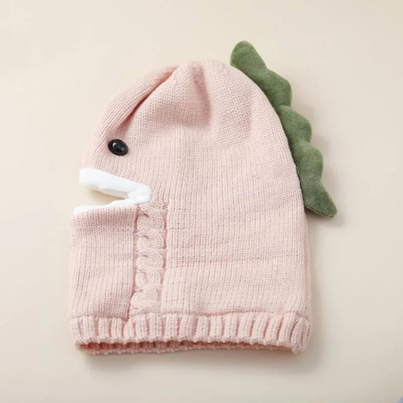 Doitbest Winter knit Baby Knitted Hat scarf one-piece