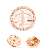 Qi Qi Wu Libra Balance Advocate Lawyer Brooch