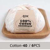 QJH 100% Cotton Yarn, Cotton Baby Sport Weight