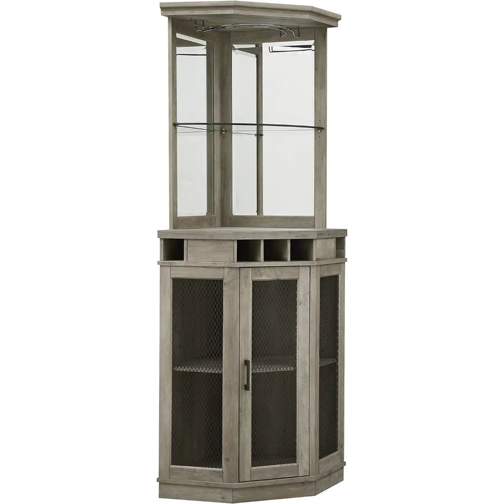 Stone Grey Corner Bar Unit 73"