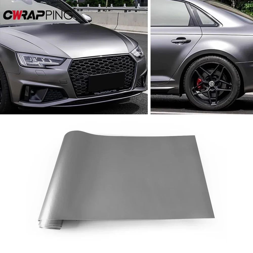 Car Matte Black Vinyl Wrap Film Waterproof Scratch Resistant Stickers for Auto Motorcycle Body DIY Modification Decals Stickers