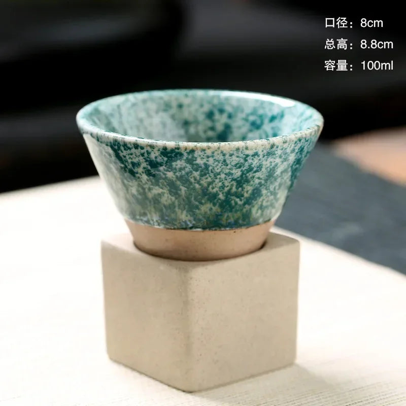 100ML Rough Pottery Teacup Creative Retro Cone Ceramic